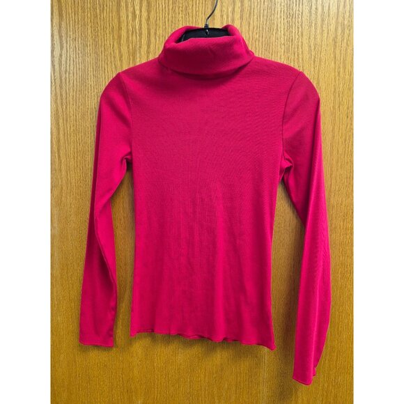 Women's Long Sleeve Mock Turtleneck Rib-Knit T-Shirt - Wild Fable Small - Picture 3 of 6